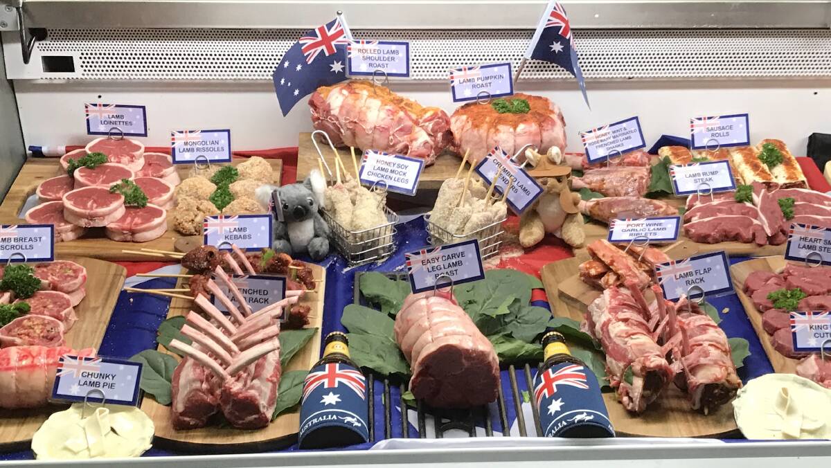 A cabinet display of some of Stephen Turnbull's end product from his national butchery challenge in Sydney recently.
