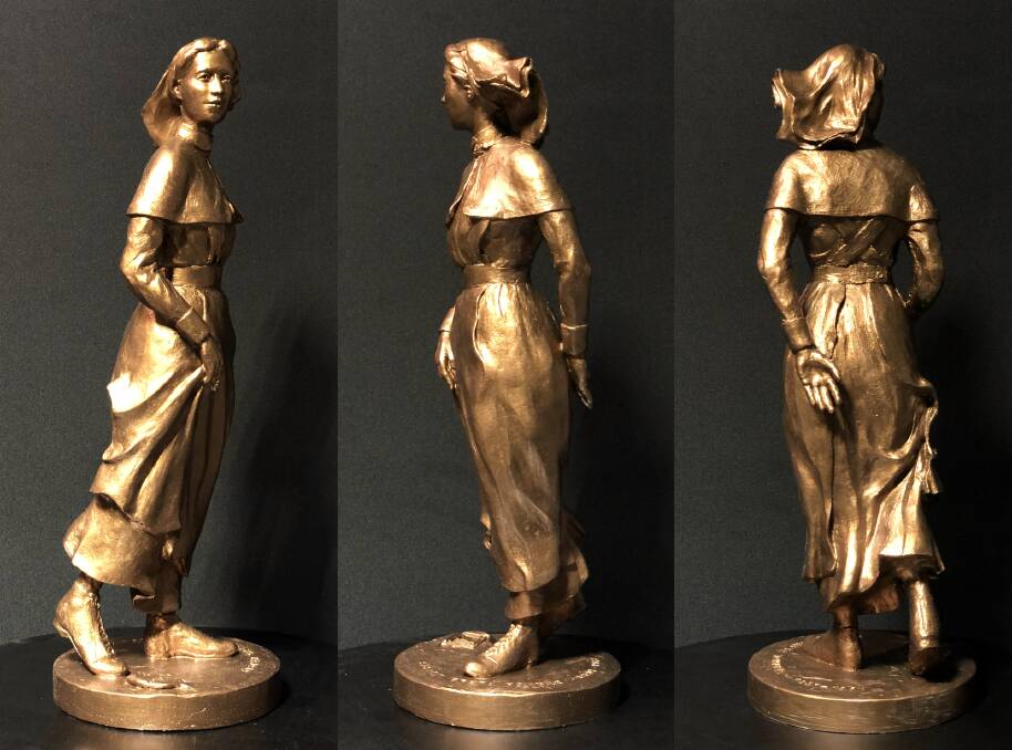 Three views of the Greta Towner maquette, presented in Blackall earlier in 2023. Picture supplied.