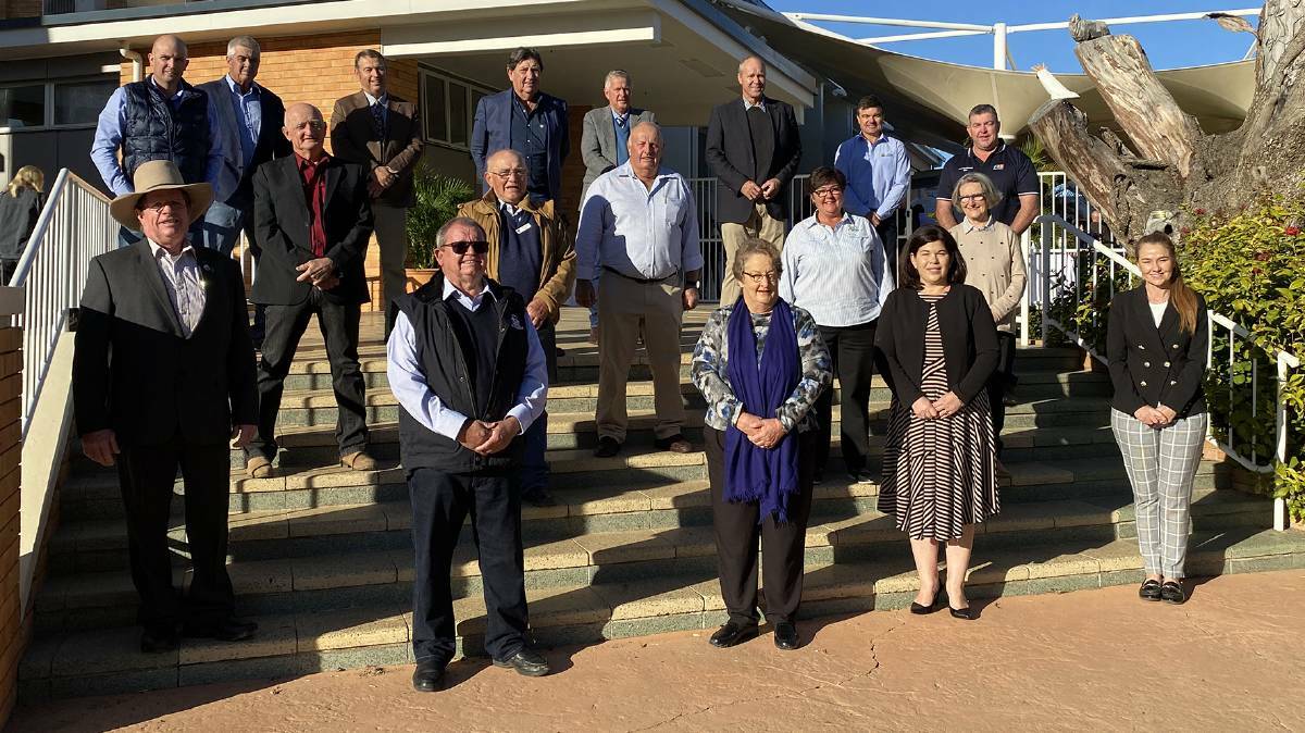 United front: Eighteen of the 21 mayors representing the councils that make up the Western Queensland Alliance of Councils met for the first time at Longreach in July to develop an election strategy. Picture: supplied.