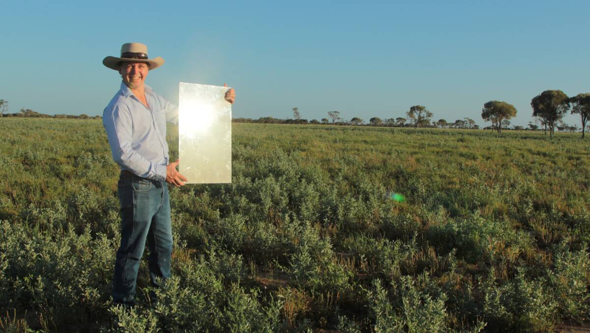 One of the initiatives James Walker has championed is the construction of the $29 million solar farm by Canadian Solar on his Longreach property. Photo: Sally Gall