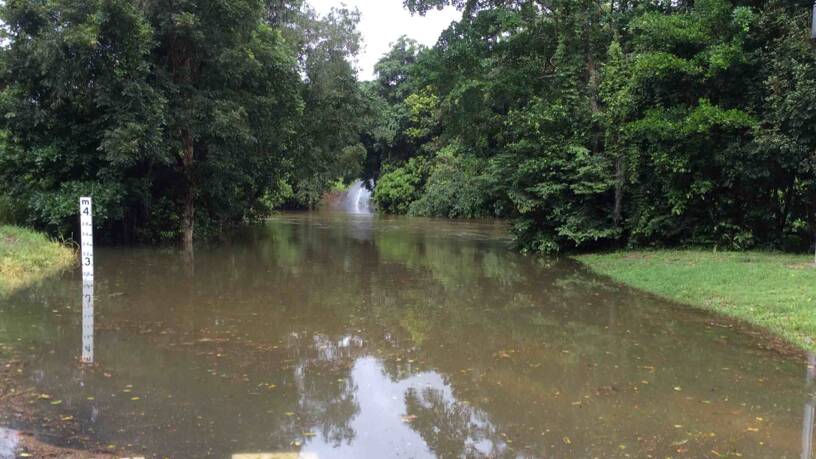Flooding, such as this in north Queensland, is a common occurrence in Queensland over summer, and state residents are being urged to prepare. Photo supplied by QFES.