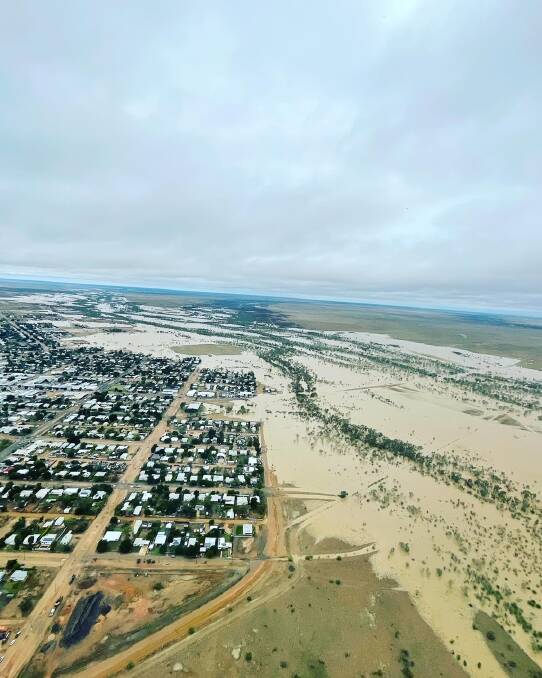 Gin Creek at Longreach, looking back towards Ilfracombe. Picture: Chris Kirk