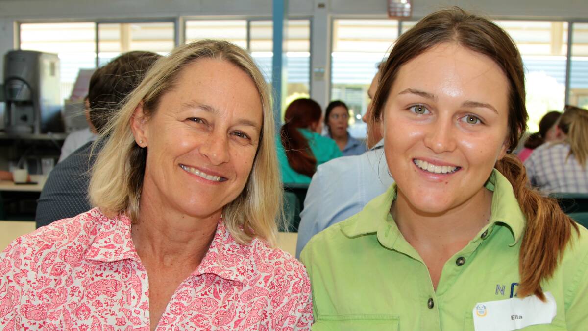 Longreach Pastoral College board member Katrina Paine, Winton and daughter Ella Paine, one of the 36 new enrolments at the college in 2017.