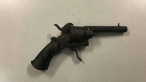 The pocket revolver handed in to the Fortitude Valley police station. Photo supplied.