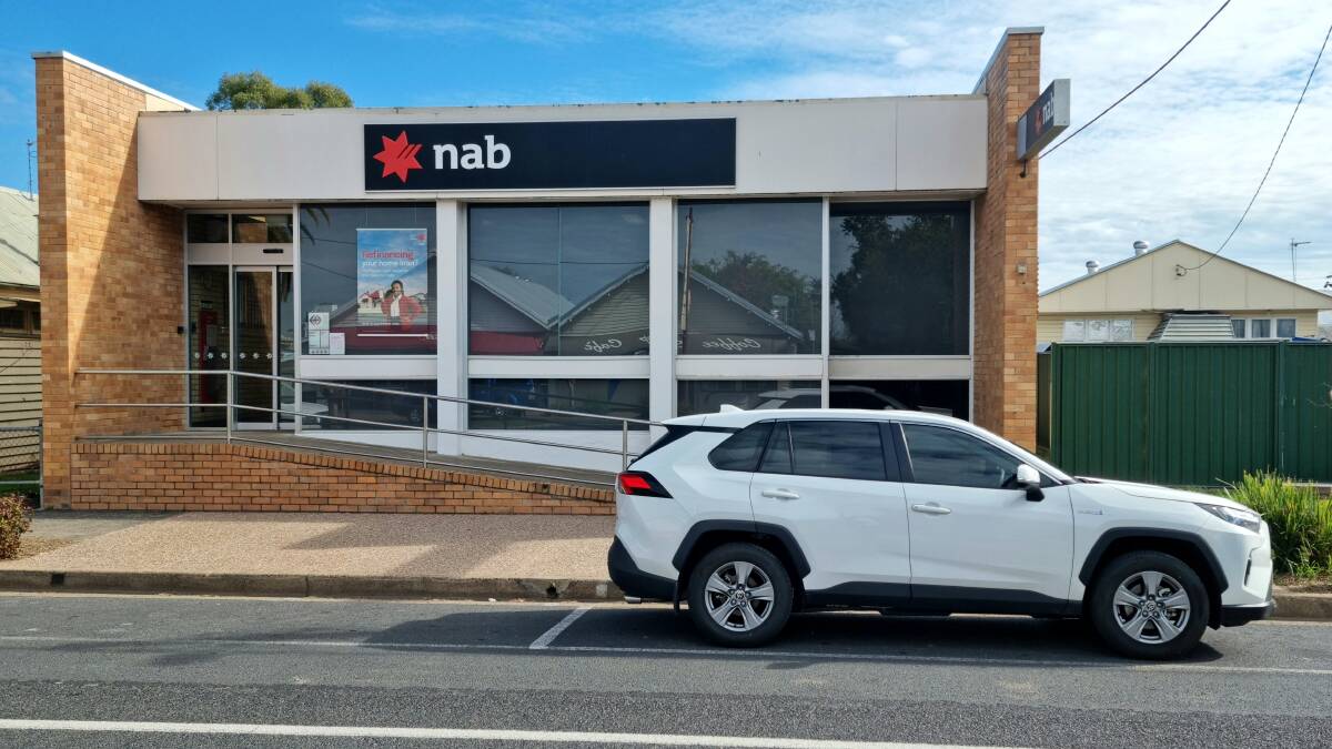 The NAB branch in Inglewood, which is slated for closure in October. Picture supplied.