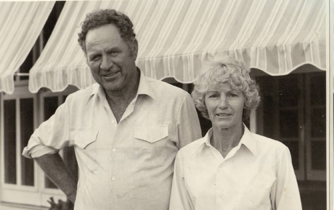 Ken Riley pictured at Gowan, Blackall with his wife Margaret. Photo supplied.
