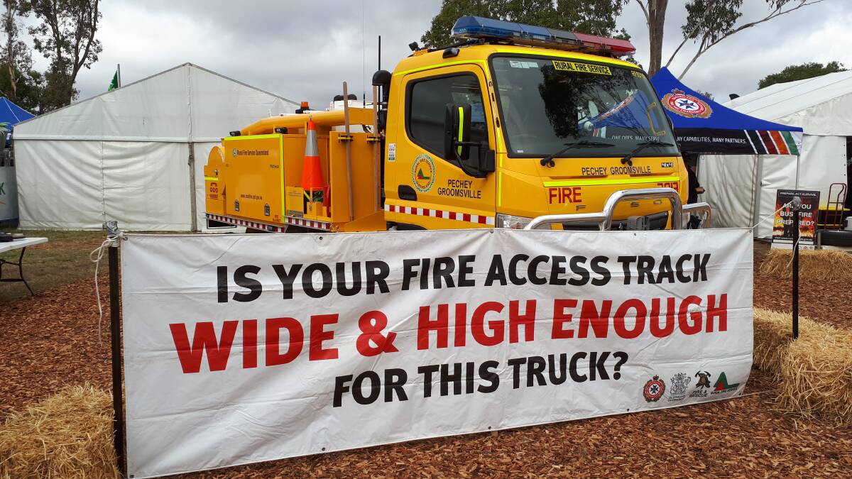 One of the messages Farmfest attendees receive from the Rural Fire Service site.
