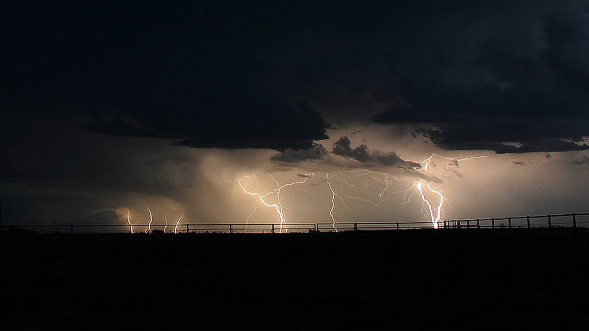 Storm cells have dropped as much as 250mm in central Queensland this week. Picture - Steve O'Connor.