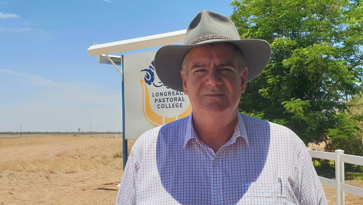 Agriculture Minister Mark Furner visited the Longreach Pastoral College last December to oversee the training venue's last day of operation. Picture - Sally Cripps.