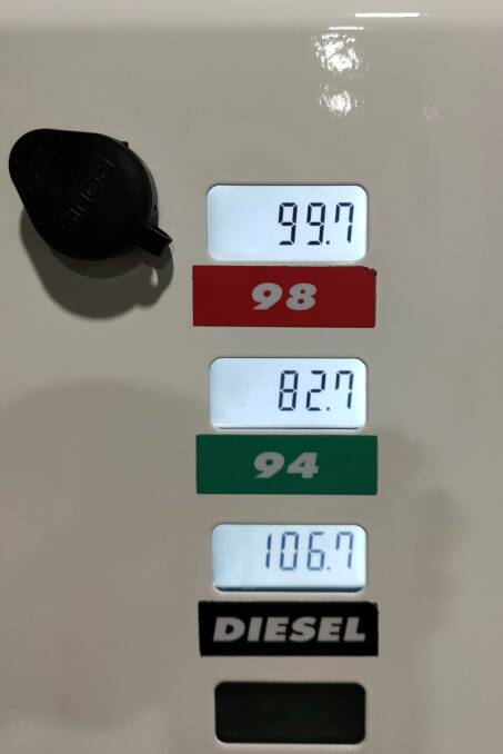 Both unleaded and diesel prices were way down at the Costco bowser at Bundamba, near Ipswich, this week.
