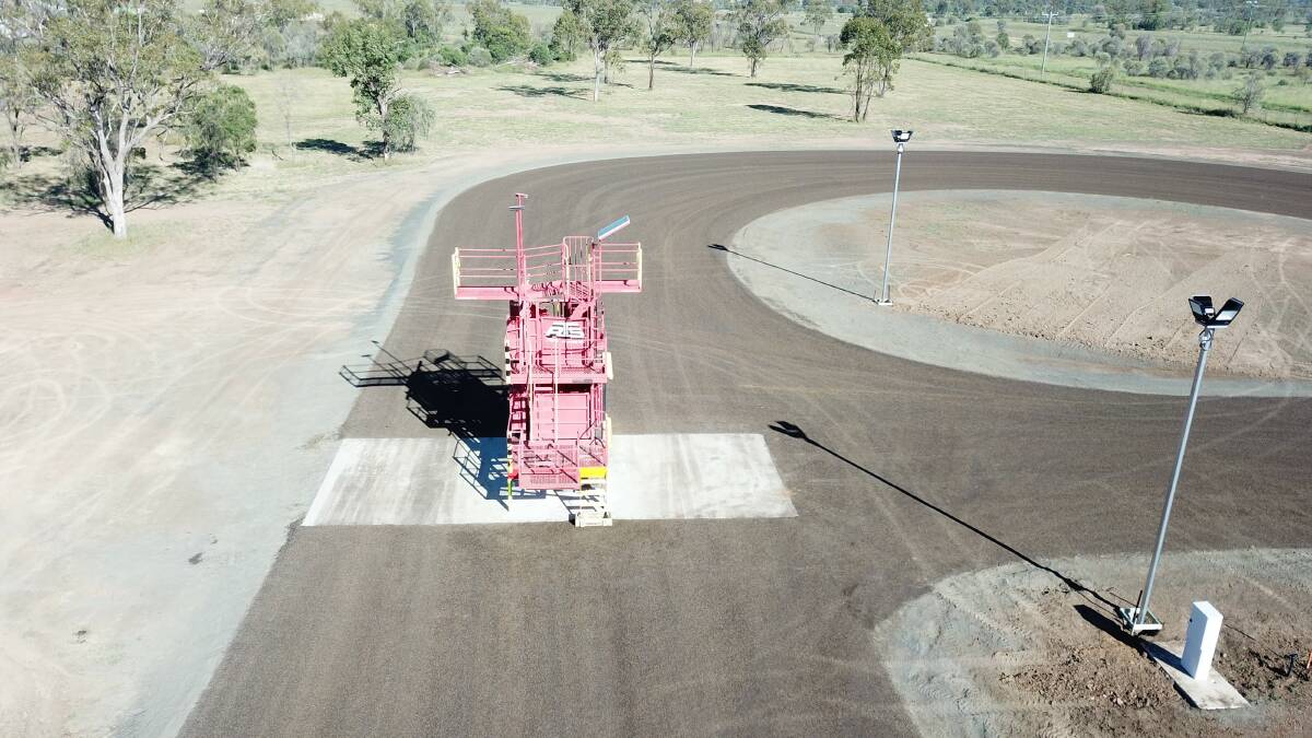 An aerial view of the new cross-loader at Roma.