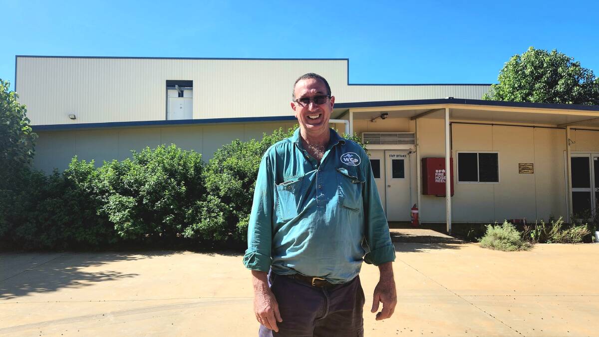 Ben Cameron in front of his newly acquired kangaroo processing plant at Charleville. Picture: Sally Gall