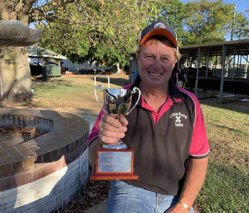 Winning trainer Patrick O'Toole after Hunter Island was victorious in the 2019 Emerald 100