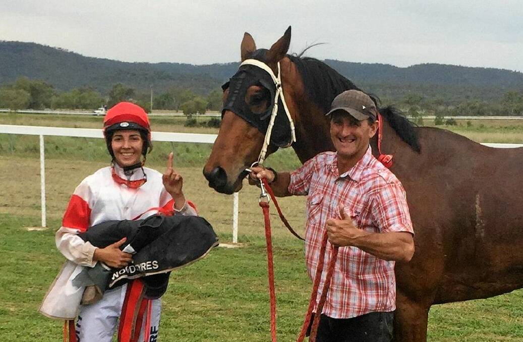 Jockey Dakota Graham and trainer Bevan (Billy) Johnson will be in action again at the Thangool races.