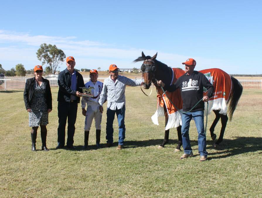 WINNING FAMILY: Deadly Choices won the Country Cups Challenge was placed in the Battle Of The Bush and his half-brother is racing in Mt Isa on June 6.