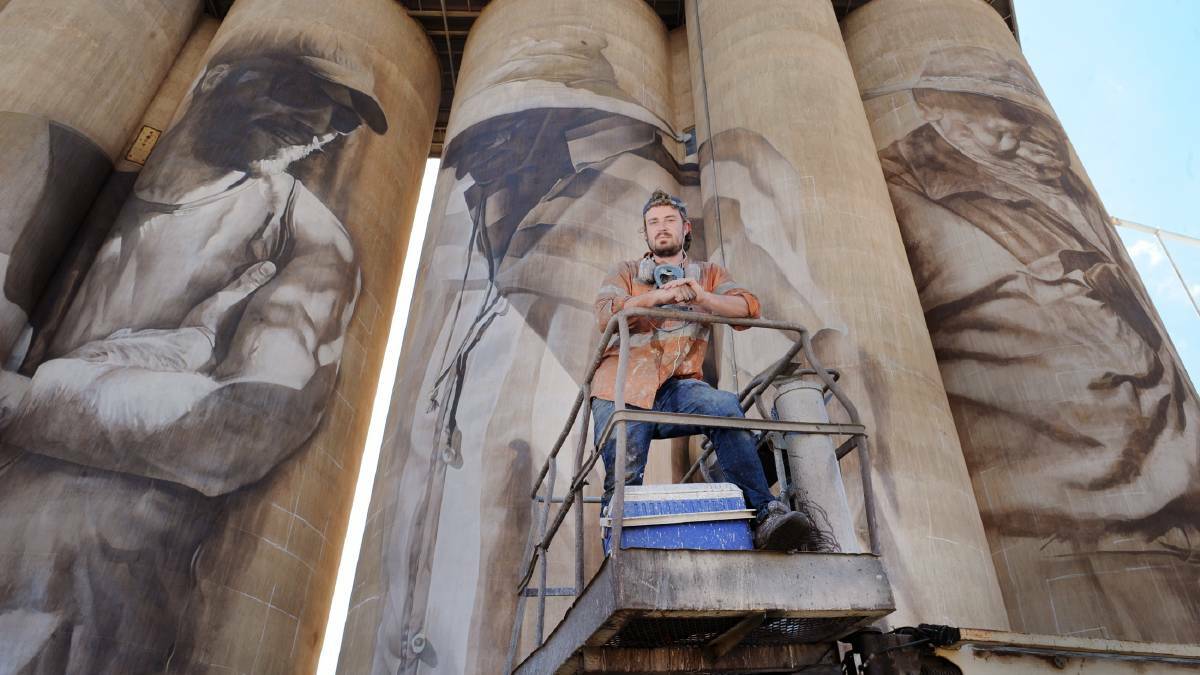 Guido van Helten will be working with the Paroo Shire Council to paint the water tower in Cunnamulla.
