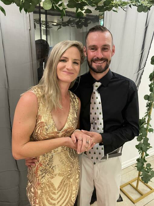 NICE MOVE: As Anna Bakos was named country apprentice of the year, her partner Michael Schrapel proposed on stage in front of a few hundred people.