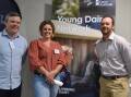 Nick Minogue, Ebony Mull and Andrew Rushton after the forum about attracting young people to the dairy industry. Picture by Carlene Dowie