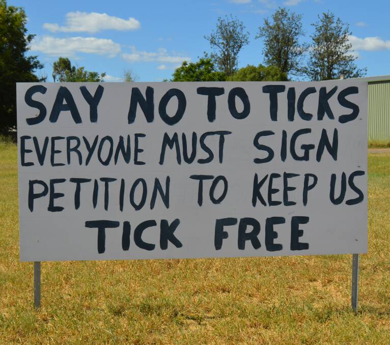 A sign erected on the approach to Taroom this week. 
