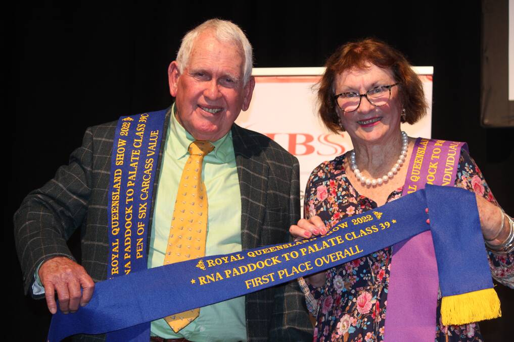 Ross and Robyn Shannon, Taldra Cattle Co, were named the overall winners in Class 39 - the Wagyu Challenge. 