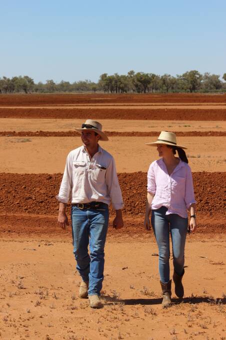 REGENERATING: Bill and Hannah McKillop on Avondale, 100km south of Cunnamulla in south west Queensland. 
