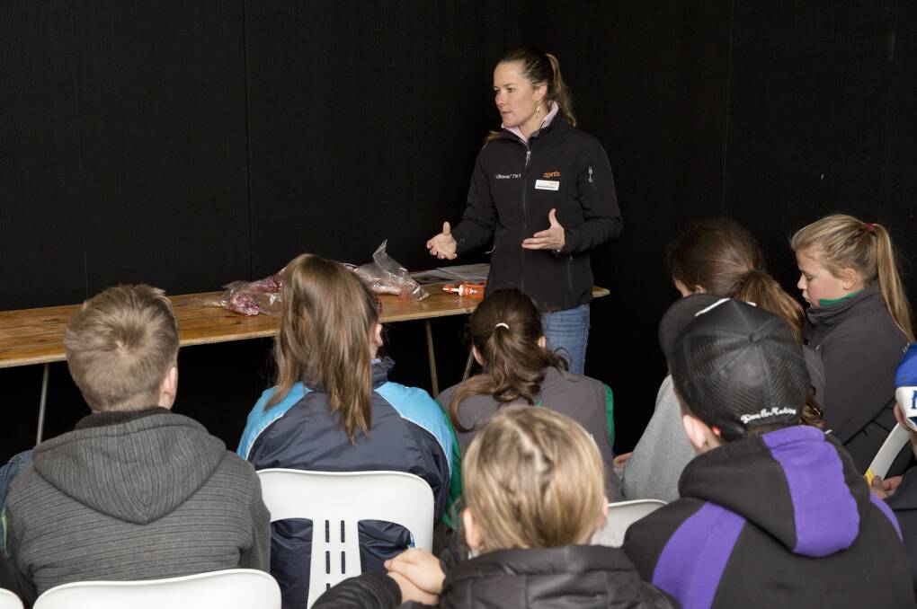 Young agricultural professionals share career insights with students, parents and teachers in the Soils Make Sense seminars. Photo by Peter Weaving