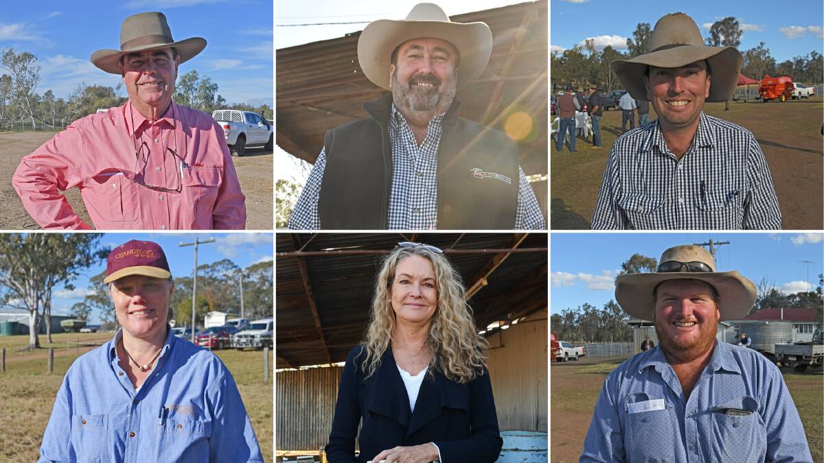 From top left, Brian Kennedy, Evans Head, NSW Greg Ebbeck, Bundanoon, NSW Hayden O'Leary, Clifton, Heidi Cowcher, Williams, WA, Miranda Hassett, Sutton Forest, NSW and Shaun Daley, Ellangowan, express their views on foot and mouth disease. Pictures: Billy Jupp 
