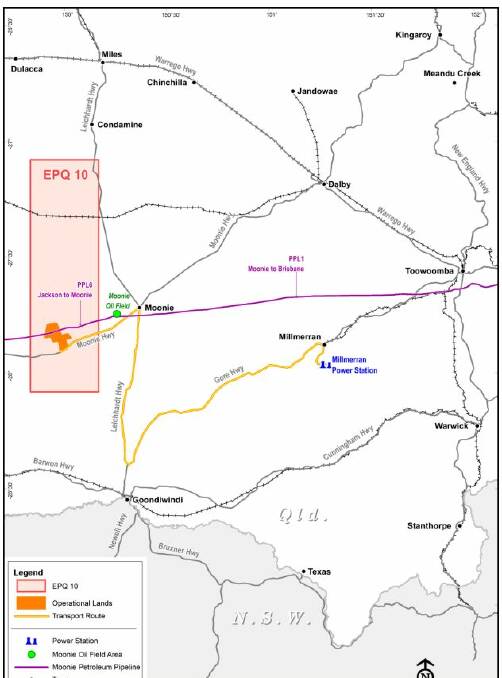 The project, if approved, would capture CO2 from the Millmerran Power Station and transport it via road to an injection site in the Surat Basin, west of Moonie. Picture: Carbon Transport and Storage Co
