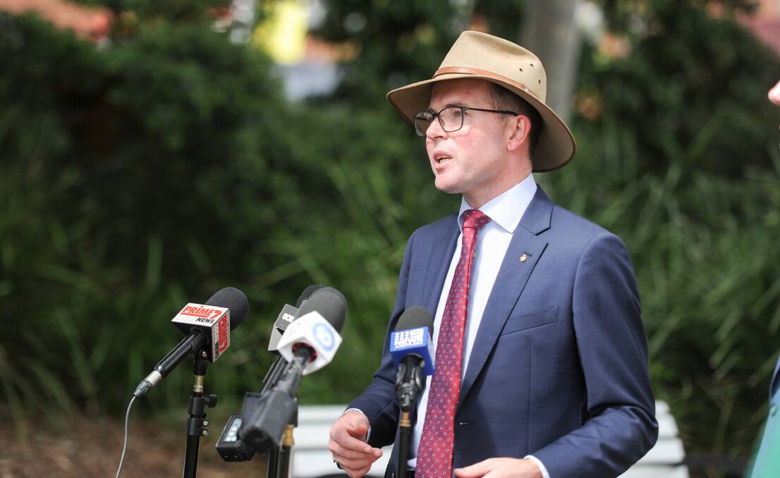 NSW Agriculture Minister and Northern Tablelands MP Adam Marshall has been vocal about border restriction issues. 