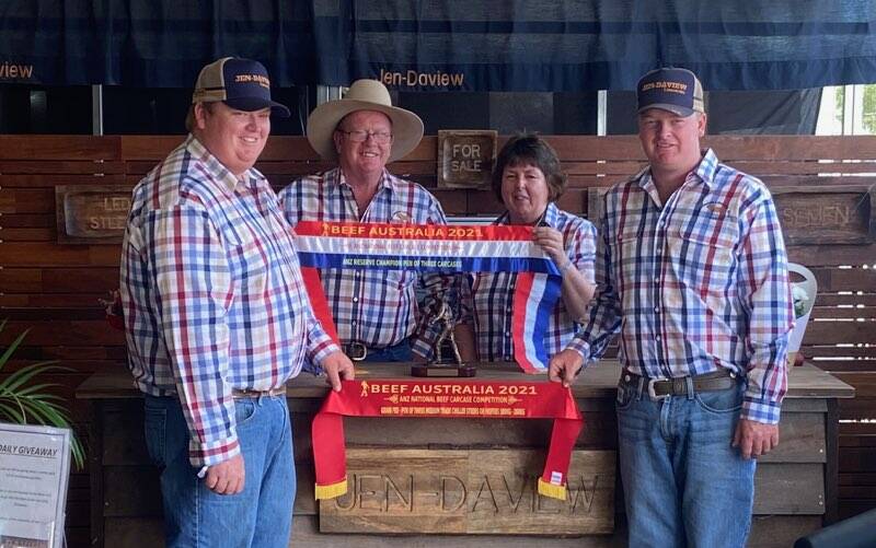 The Evans family, Kingaroy, has scored victories in several of the state's biggest shows and carcase competitions. Picture: Supplied 