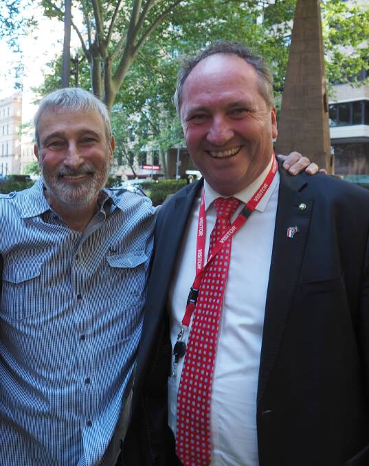 Celebrity gardener Don Burke (left) has supported Agriculture and Water Resources Minister Barnaby Joyce’s relocating the APVMA to Armidale.