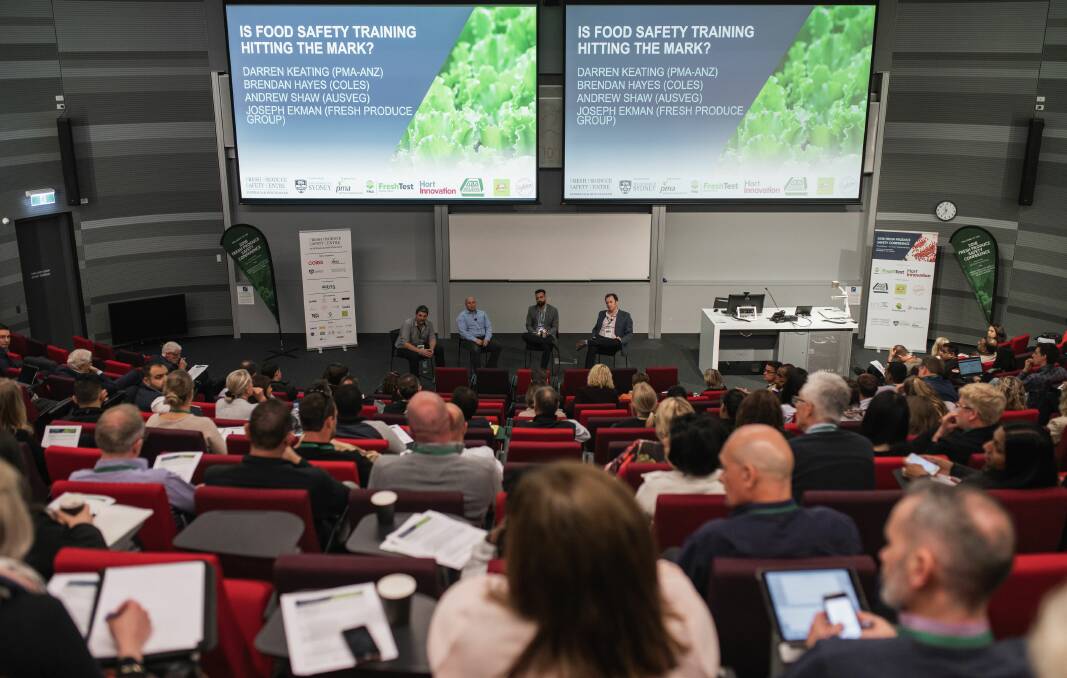 PACKED: Delegates tune in at the 5th Annual Fresh Produce Safety Conference in Sydney which ran under the theme of “Food Safety: It’s Your Responsibility”. 