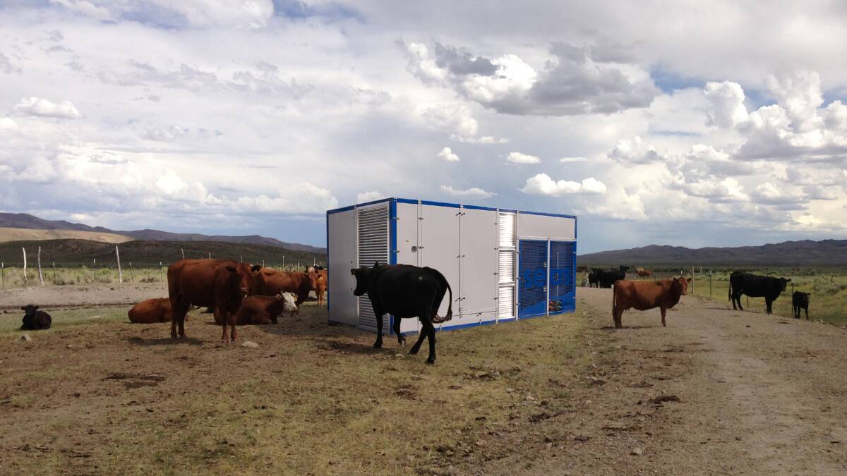 GAME CHANGER: The Atmos Blue Air to Water machine has the potential to change the lives of people gripped by drought - like Australian farmers are at present.