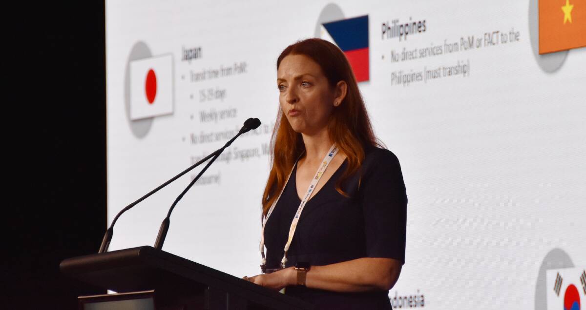 BUNCHING: Speaking at the Citrus Technical Forum 2022, Leatrice Treharne, head of business development, Port of Melbourne says there is global concern over vessel bunching where congestion occurs with multiple vessels arriving within a window at the same time.