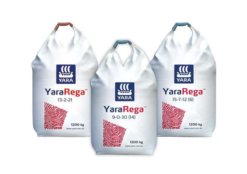 OPTIONS: The YaraRega range has a various ratio combinations to suit all cropping requirements. 