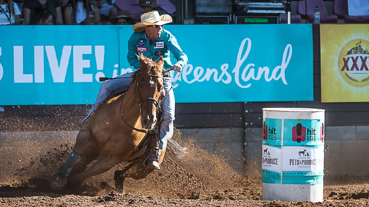 NSW cowgirl Jo Caldwell leads the pro tour standings. Picture: www.stephenmowbrayphotography.com