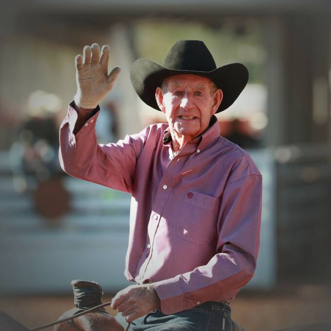 STILL GOING: Bob Holder is the oldest rodeo competitor in Australia. Picture: Barry Richards Photography.