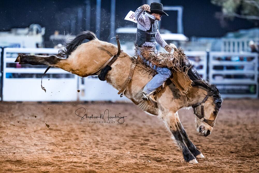 Greg Hamilton is 10th in the saddle bronc standings. Picture: Stephen Mowbray Photography