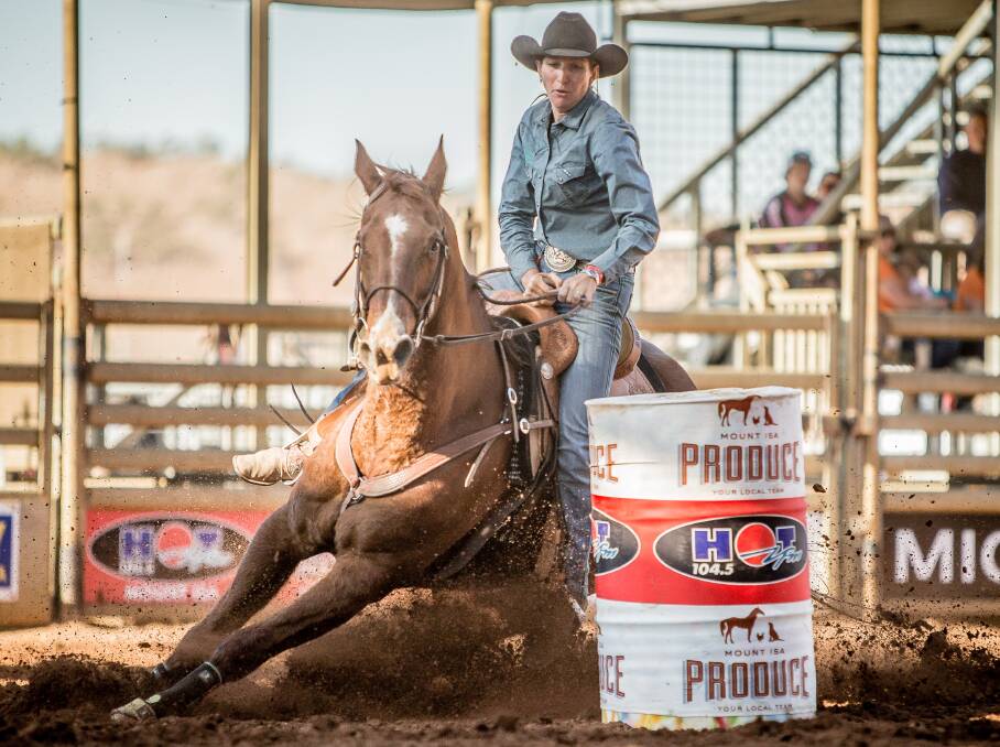 TOUGH COMPETITOR: Moree barrel racer Wendy Caban is desperate for more championship points in the barrel race to finish in the top-15. Picture: Cherie Ryan