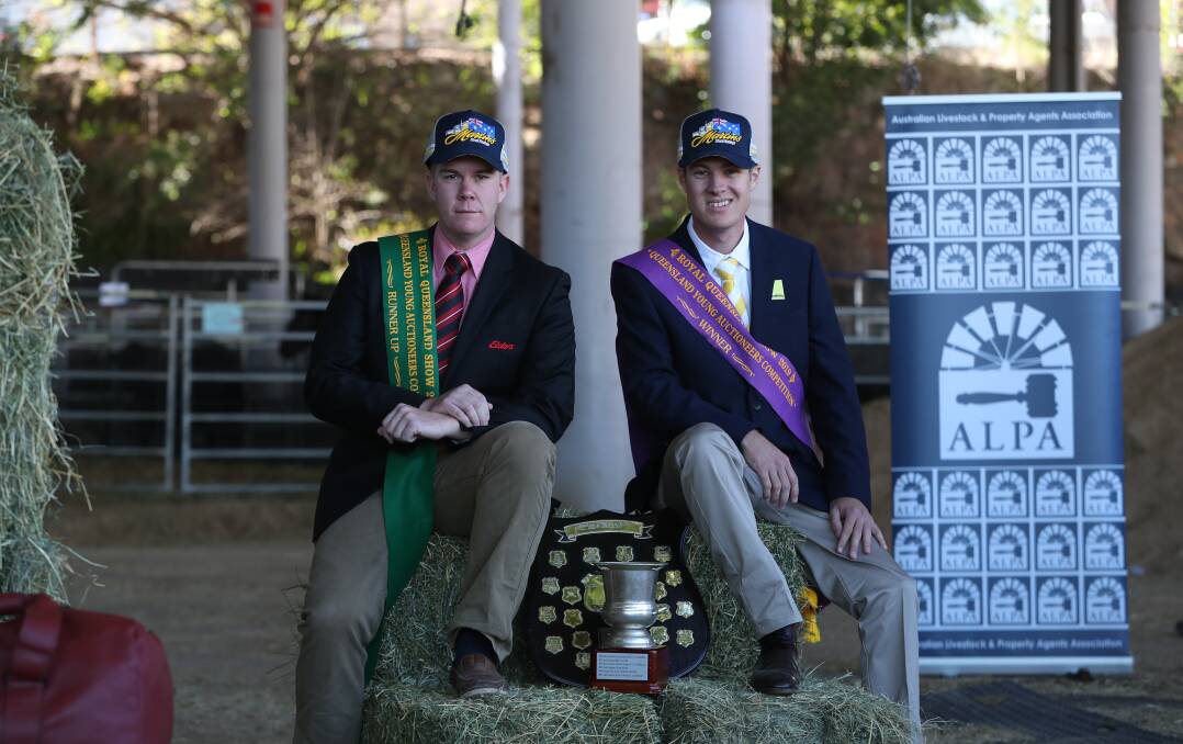 ALPA 2019 Young Auctioneers Competition runner-up Jack Henshaw and winner Liam Kirkwood. This year's competition kicks off in Queensland on August 6.