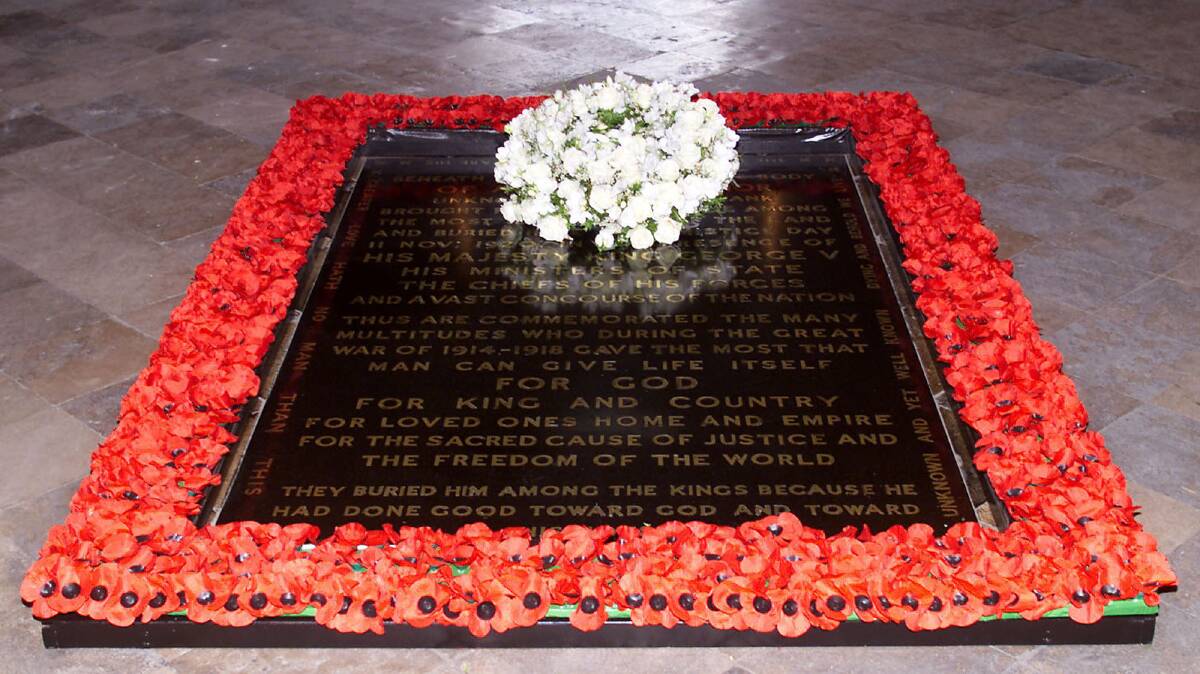 Every year at the 11th hour of the 11th day of the 11th month, we remember the unknown warrior … and all those who have served in any conflict.