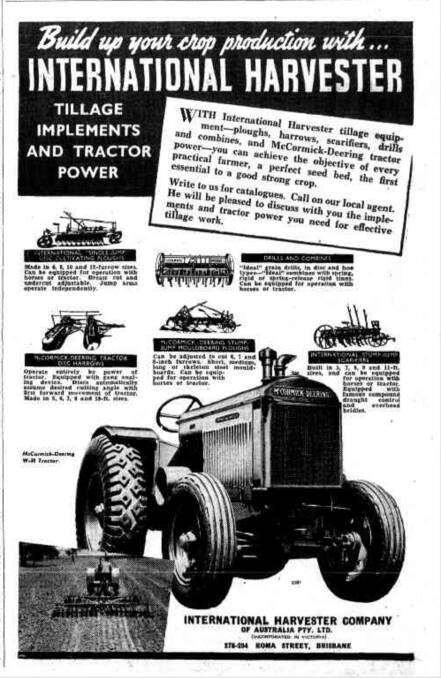 An International Harvester ad, which appeared in the January 19, 1939 edition.