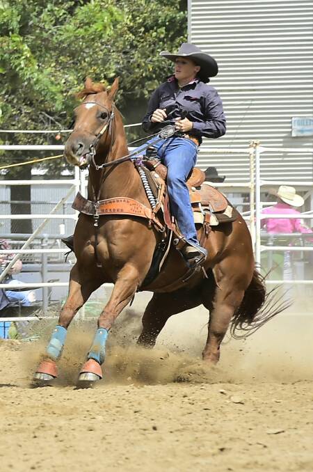 A GOOD CHANCE: Breakaway roper Jane Willoughby, of Warra, will lead the Queensland charge for placings at Young. Picture: Dave Ethell