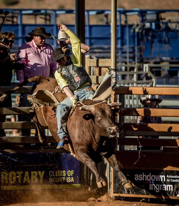 TOP PICK: Beaudesert rider Jared Borgheo  is one of the favourites for the Bull Riding title at The Carlton Dry Warwick Rodeo National Finals on October 27-30. Picture: Cherie Ryan 