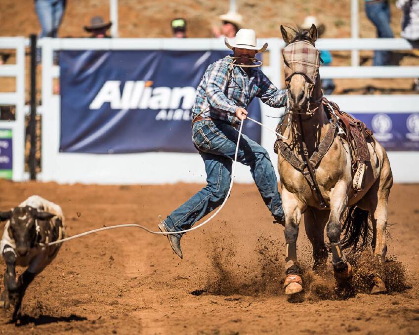 IMPROVING: Clay Bush has made up ground in the all around cowboy standings Picture: Stephen Mowbray 