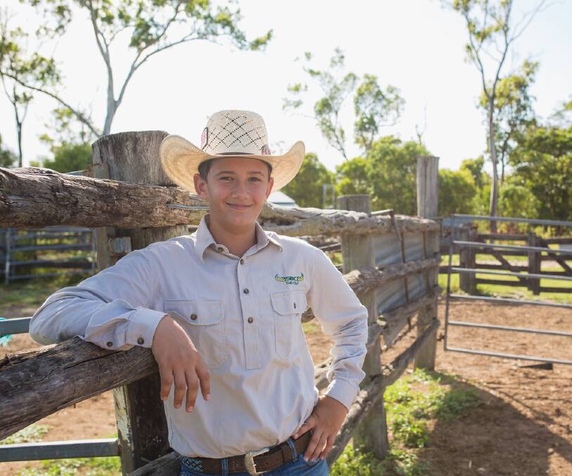 AG FUTURE: Year 9 boarder Bryce Voll has already committed himself to a career in agriculture, and is a member of the Cattle and Rodeo clubs.