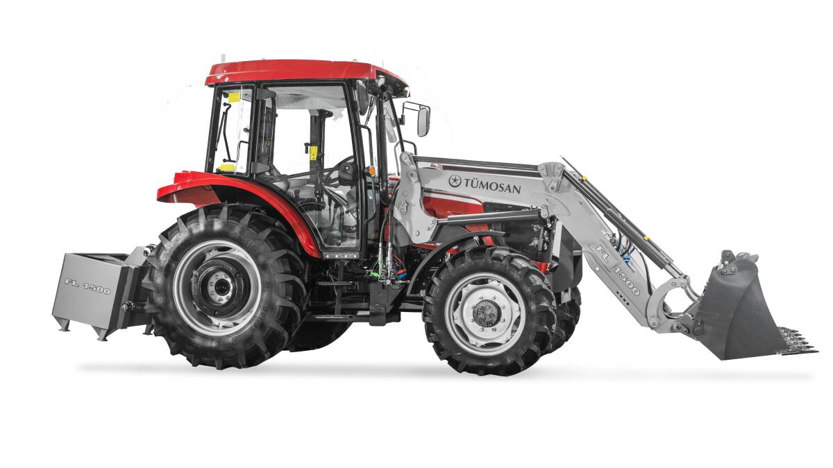 Hydraulic pickup hitches, front-end loaders and other attachments make the Tumosan ideal for both farming operations and contractors. 