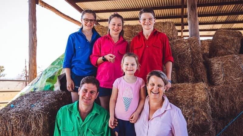 The Warby family of Gravesend are one of hundreds facing uncertainty as they bring their QLD-based boarding school children home for the holidays.