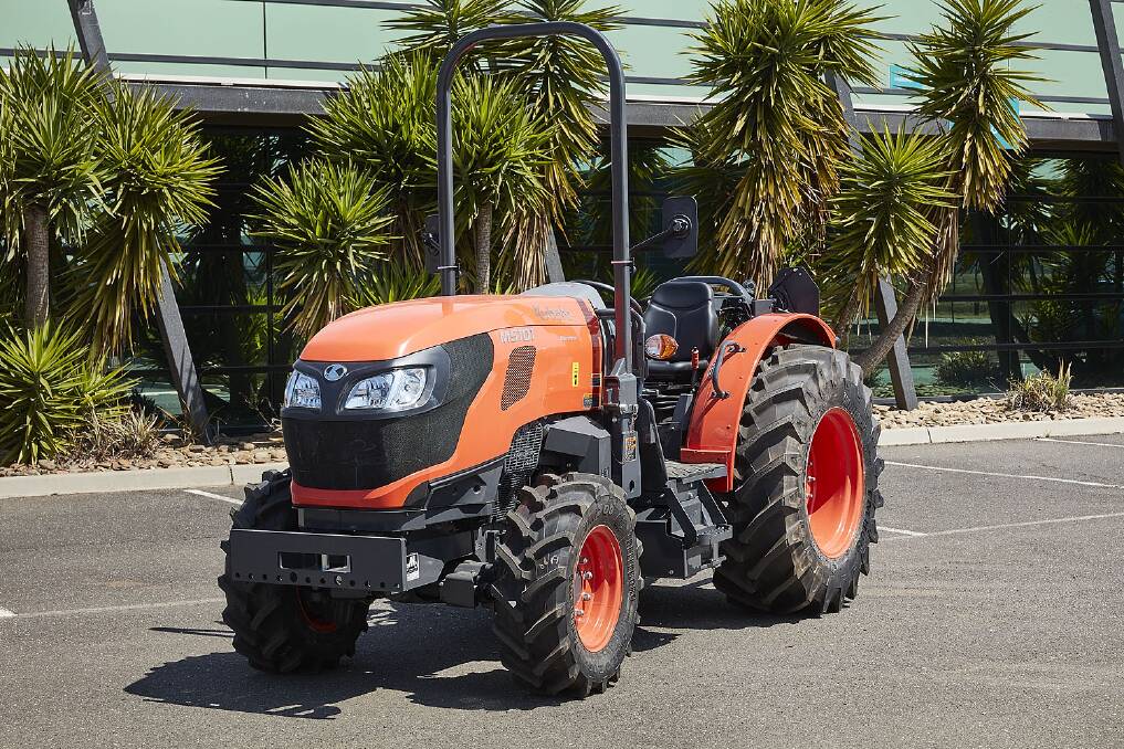 NEW YEAR ARRIVAL: Kubota's new M5-1 narrow configuration ROPS tractors will be arriving in Australian from next January. 