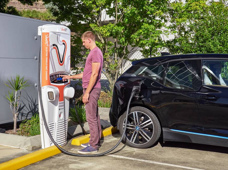FILL 'ER UP: A major switch to electric vehicles will need a hefty increase in the number of charge stations around the country. 